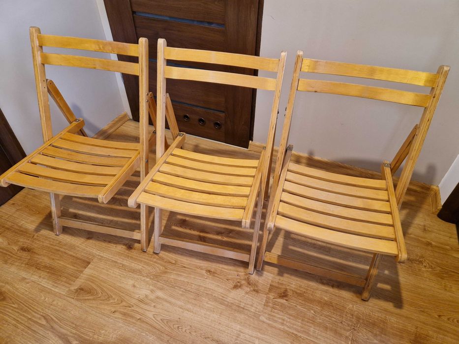 Krzesło drewniane składane