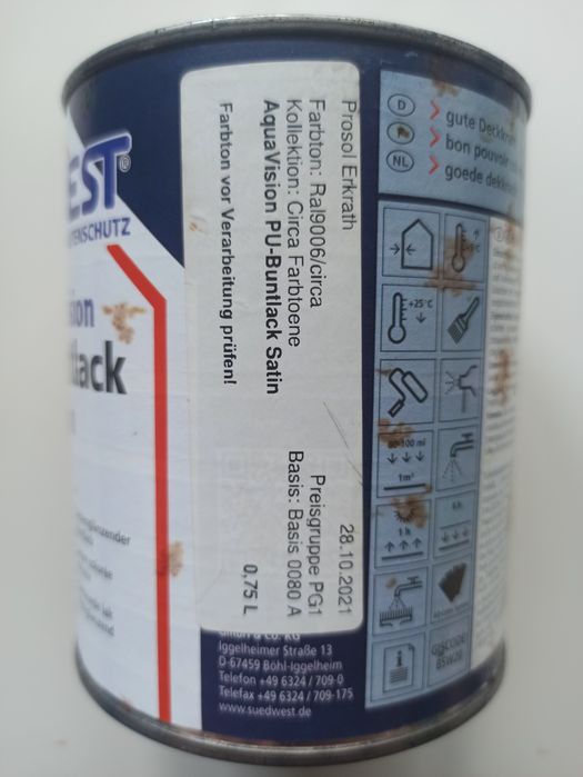 Podkład i Farba uniwersalna Aqua Vision 2 Puszki!