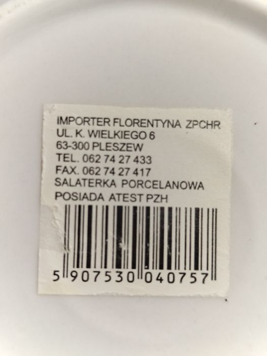 Salaterka porcelanowa 3 sztuki