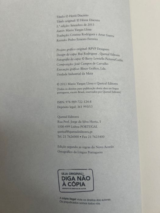 O herói discreto - Mario Vargas Llosa