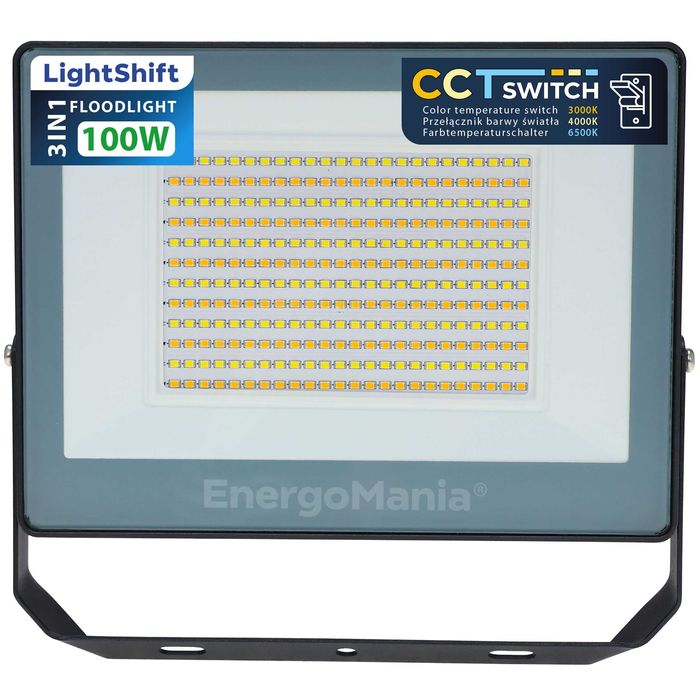 Naświetlacz LED LightShift CCT 10-200W 135lm/W lampa ze zmianą barwy