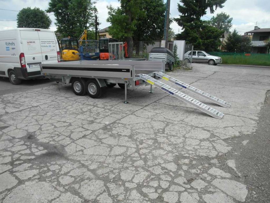 Brenderup MT2600 przyczepa laweta pod minikoparkę walec DMC 2600 kg