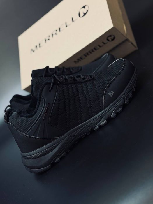 Зимние кроссовки на иеху Merrell / кожаные кросы merrell на холода