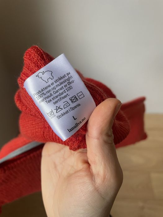 Bluzka lanullva merino wełna tshirt L