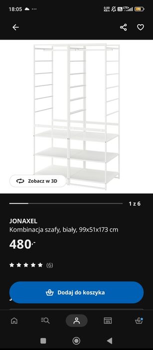 Zestaw regałów jonaxle szafa ikea