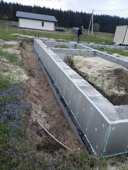 Бетонні роботи. Фундаментні роботи. Підпірні стіни