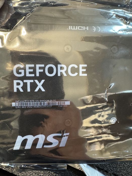 Нова відеокарта Msi Rtx 5070