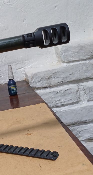 Планка Пикатини Вивера для tikka t3x , 20МОА ДТК резьба 18х1