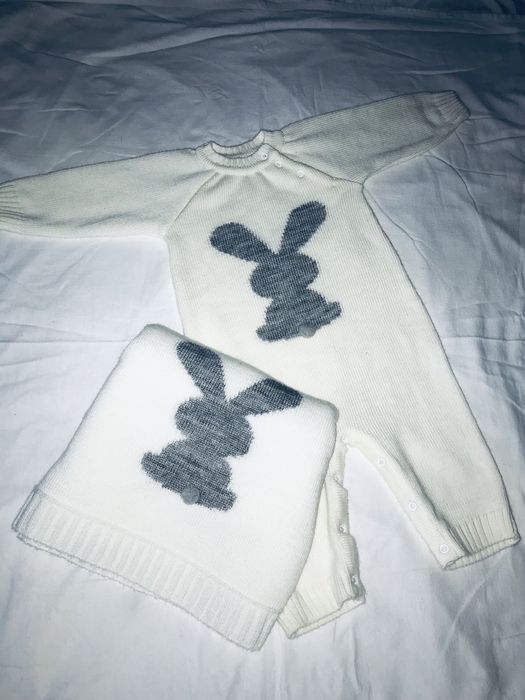 Комбинезон и плед Зайчик