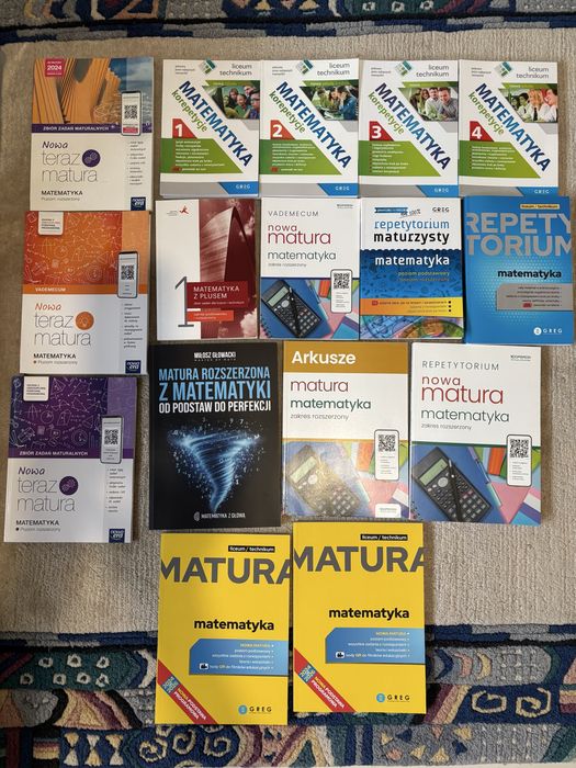 Sprzedam podręczniki ksiazki repetytoria LO i technikum