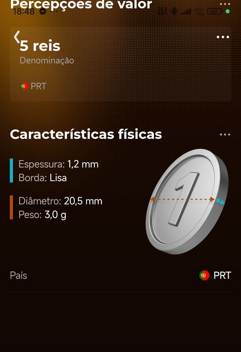 Moeda 1893 5 reis