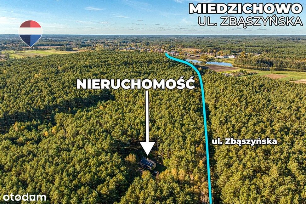 Leśny dom pośród jezior w Miedzichowie
