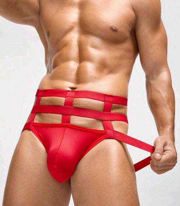 Bielizna męska jockstrap z gumkami XL