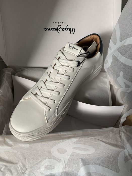 Tênis Pepe Jeans em couro- Branco-Tamanho44-Novos