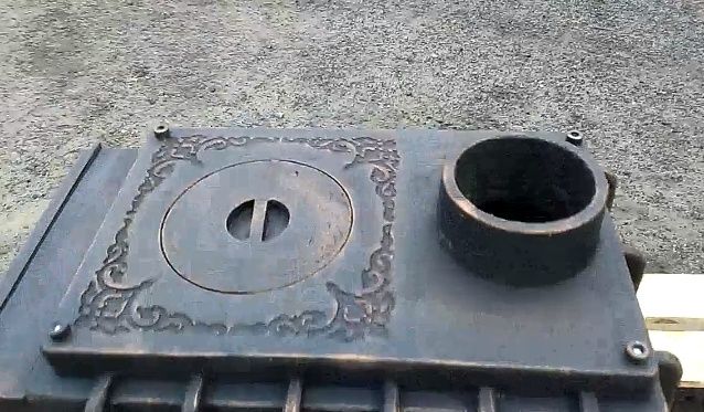 Буржуйка чугунная с варочной поверхностью