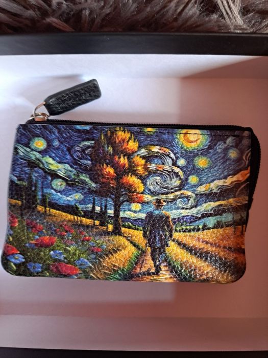 Porta-moedas em pele