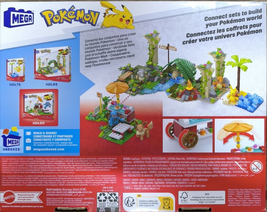 Конструктор Покемони Пикачу Иви Мега Блокс Pokemon Mega Construx Bloks