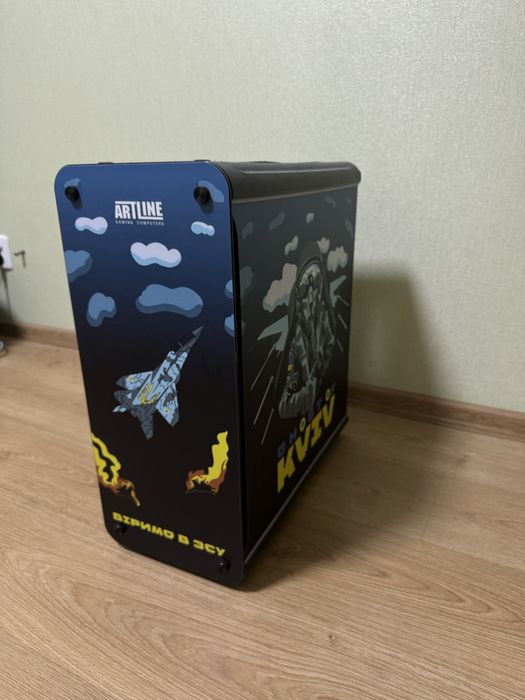 Корпус к компьютеру  QUBE A4 Gray Patriot