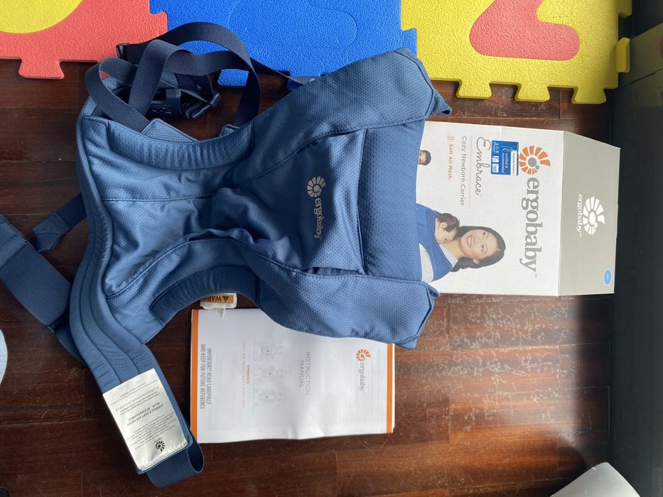 Marsupio Ergobaby Embrace Soft Air Mes AZul