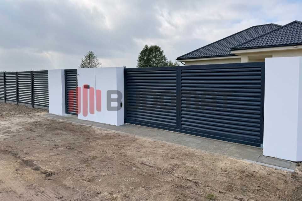 Bramy dwuskrzydłowe przesuwne furtki przęsła frontowe palisada panel