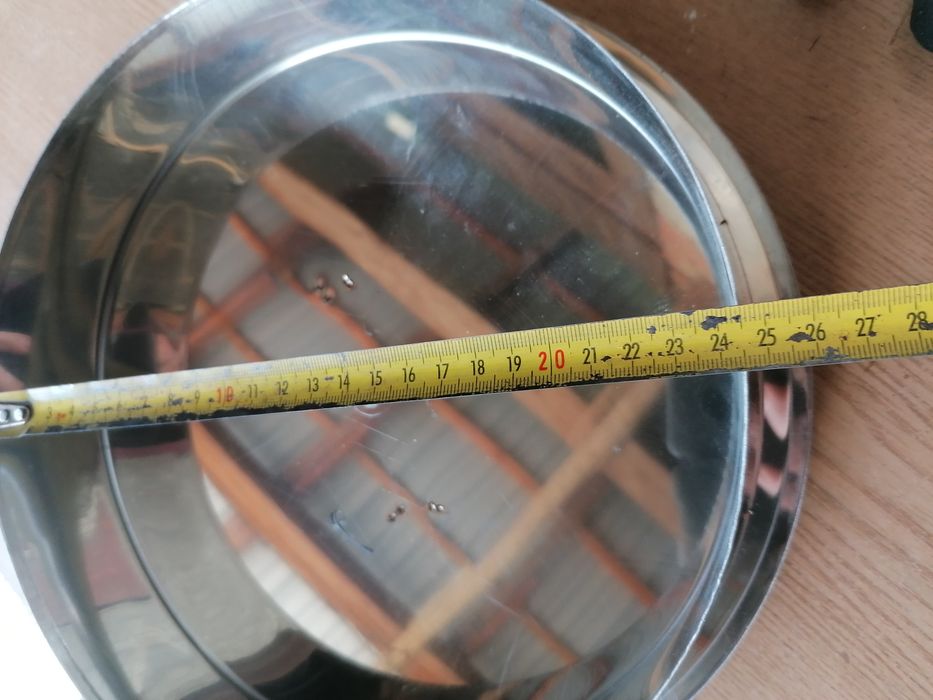 Zaślepka kominowa nierdzewna dekiel rozeta  25cm