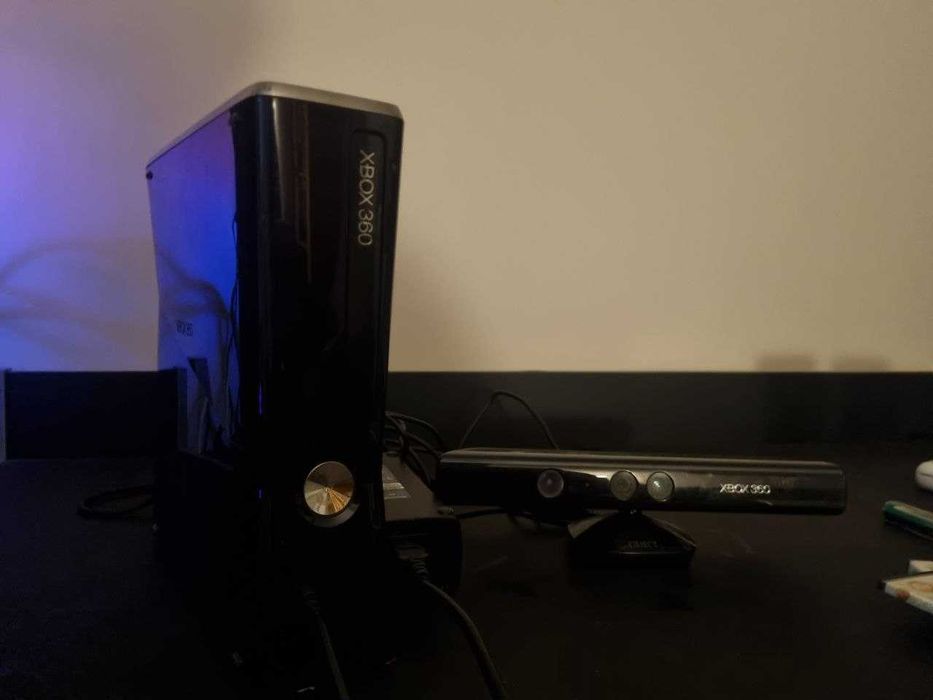 Xbox 360 256gb (Modyfikowany) + kinect + 15 gier