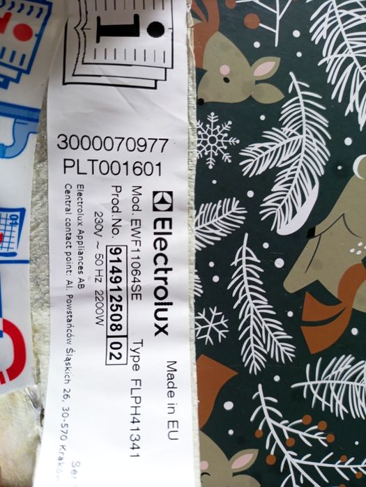 Moduł sterujący do pralki Electrolux programator EWF 11064SE