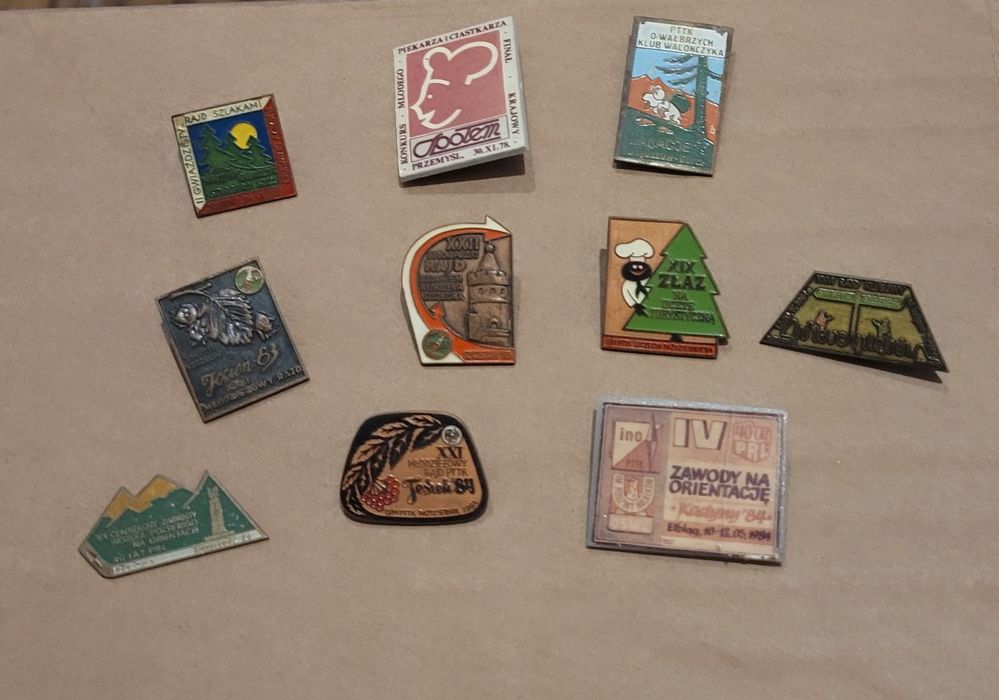 Przypinka, medale, piny, odznaki PTTK PRL przypinki medal pin