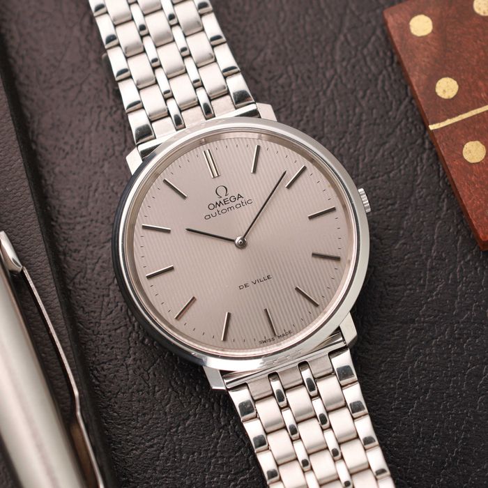 Omega Deville Tapestry silver dial