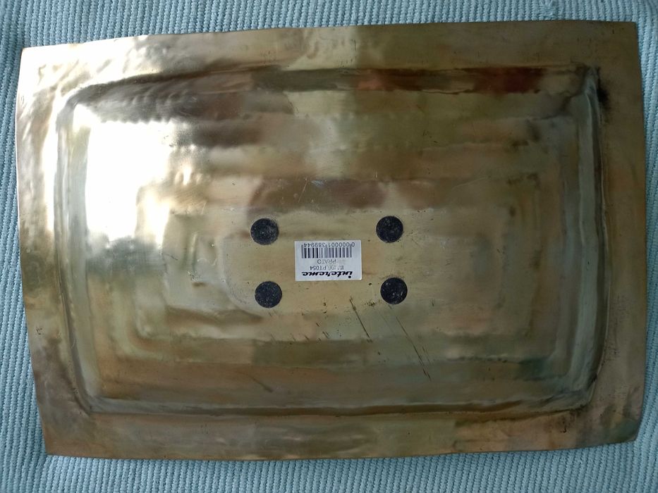 Travessa latão 56x37x6 cm.Entrega Setúbal ou CTT.Ler descrição total!