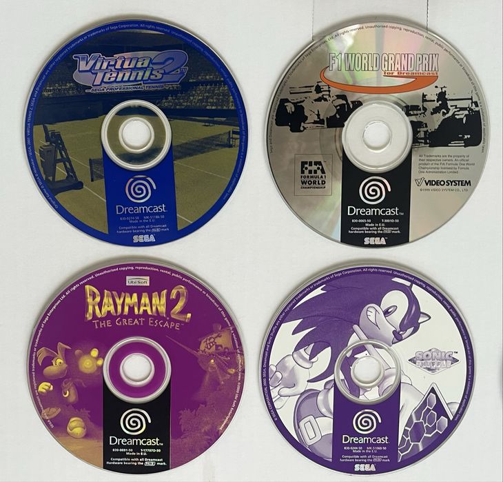 Jogos SEGA Dreamcast | Disco | Raros | Sonic Rayman V rally