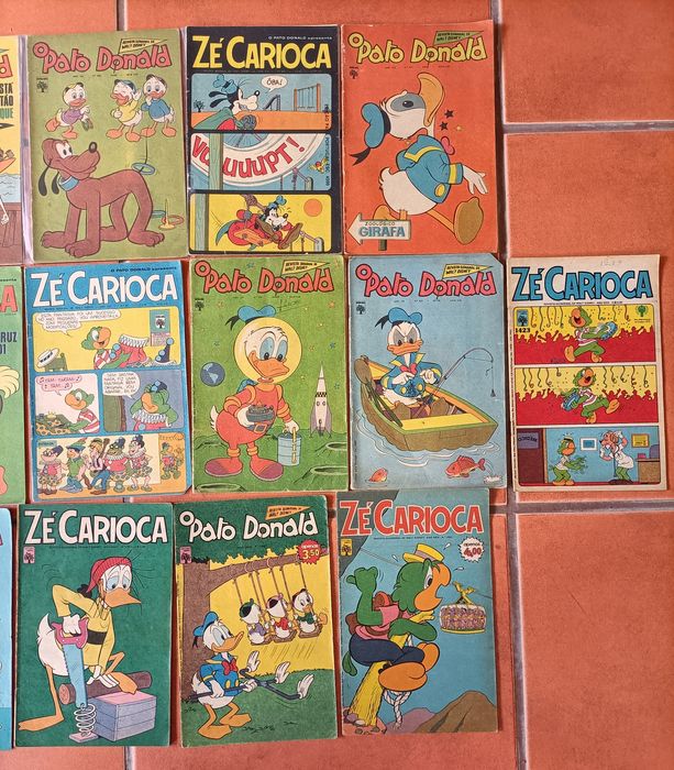 68 Livros desde 1957, Pato Donald/Zé Carioca anos 60/70 e 8 Liv. Cláss