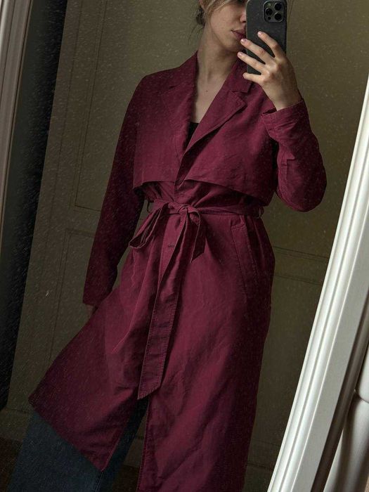 Тренч малиновий Monki