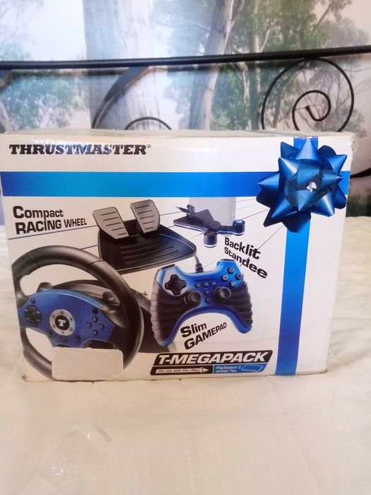 Volante, Pedais e Comando Thrustmaster Ps2 T- Megapack NOVO