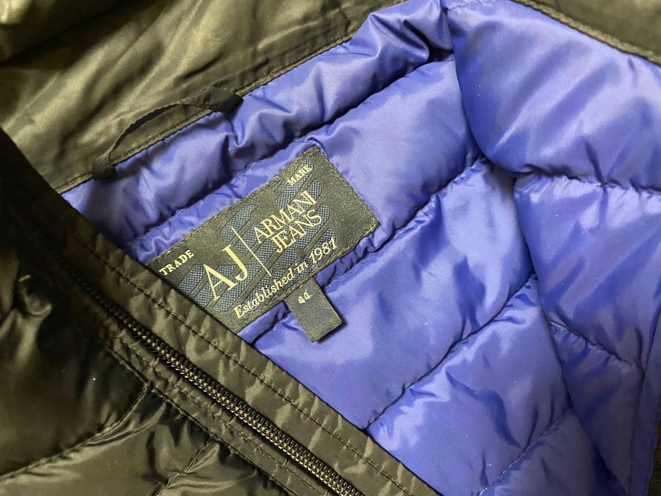 Куртка черная armani jeans 44р
