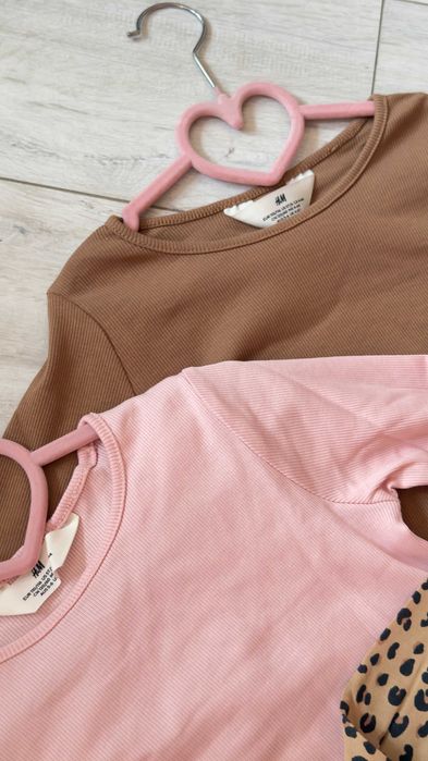 Реглани в рубчік або принтові від h&m  від 110 до 140 см ціна за 1 шт