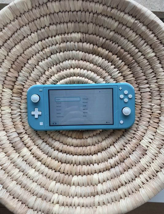 Nintendo switch lite azul/troca