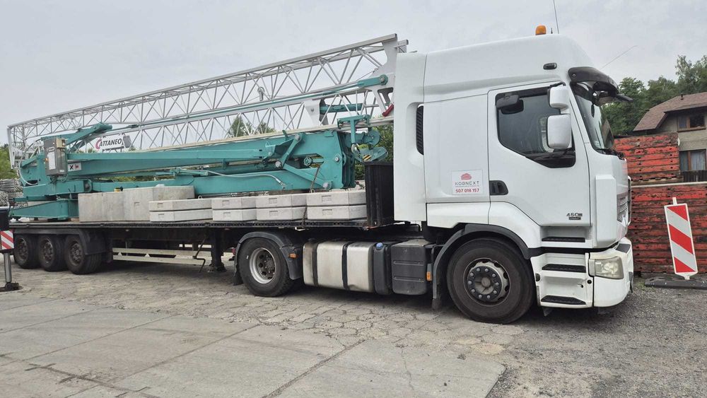 Transport niskopodwoziowy maszyn koparek, melaminy  platforma KOBNEXT