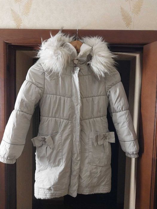 Куртка зимня LENNE Ленне 128 розмір Курточка Белая