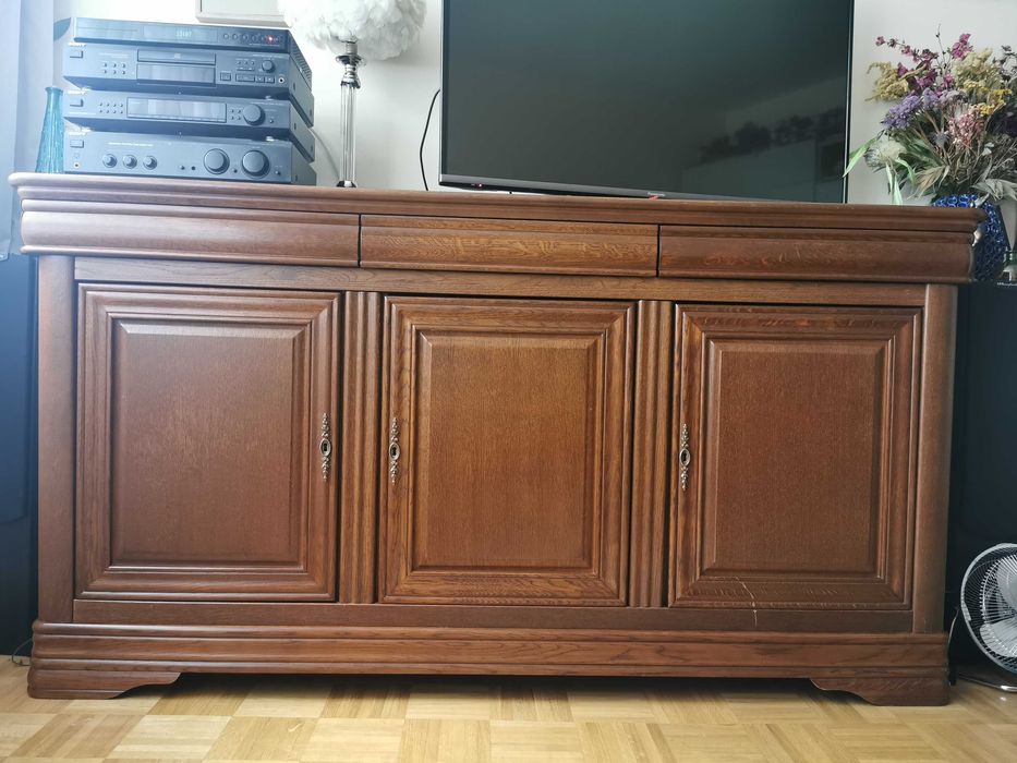 Komoda kredens dębowa dąb duża