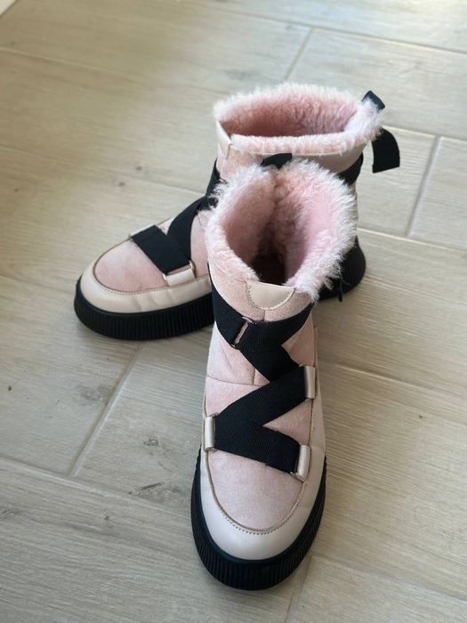 Натуральні Зимові чоботи з вовни