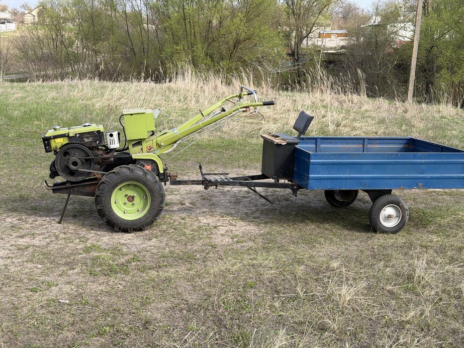 Мотоблок ZUBR JR-Q78 +фреза + причіп
