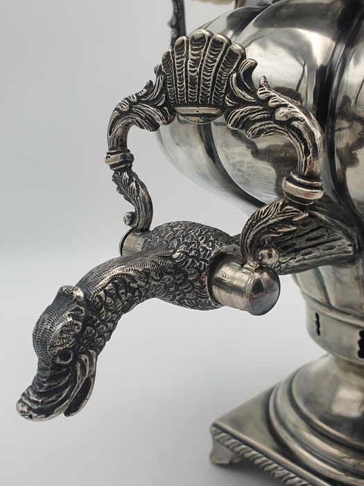 Samowar, srebro 84, Rosja carska, XIX wiek, Unikat.