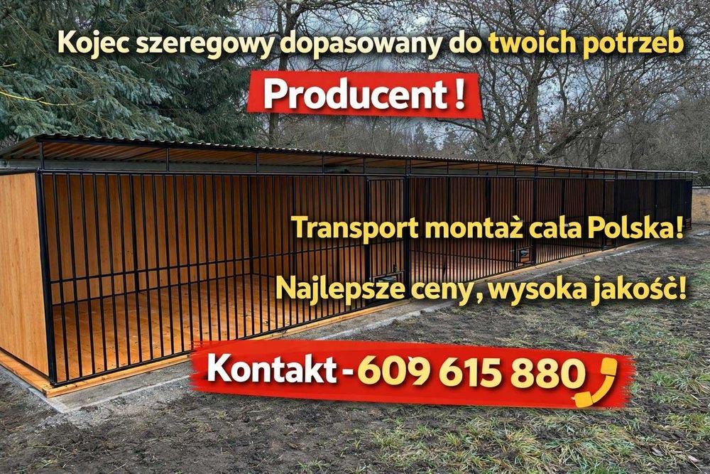 SOLIDNA konstrukcja kojec dla psa/ zabudowa szeregowa_NISKIE CENY