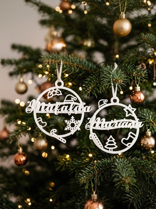 Bolas personalizadas para o Natal