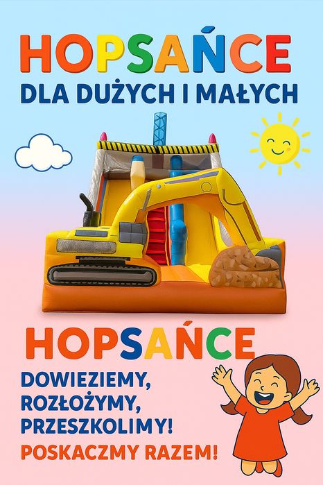 Dmuchaniec, zjeżdżalnia, dmuchańce