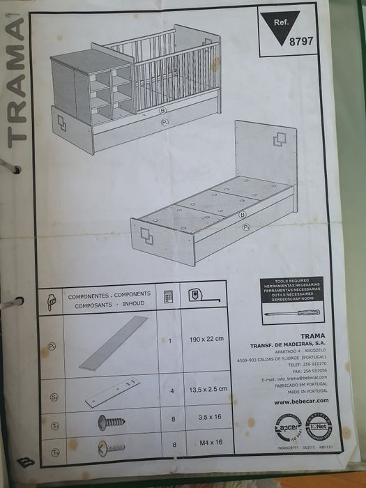 Cama evolutiva / convertível Trama