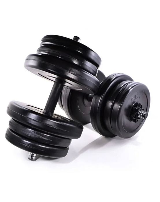 ЗНИЖКА Комплект розбірних гантелей 2 шт по 21 кг зі змінними дисками
