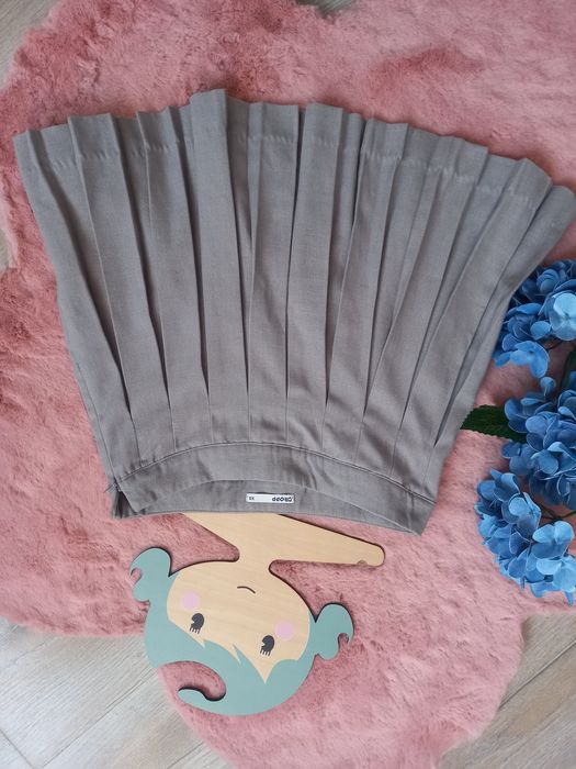 Spódniczka Cropp XS 34 plisowana mini szara uszkodzona