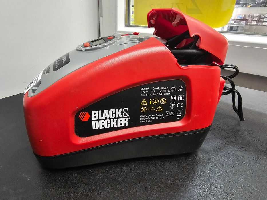 Kompresor Samochodowy 12V 230V Black & Decker ASI300 * Komis Madej Gorlice